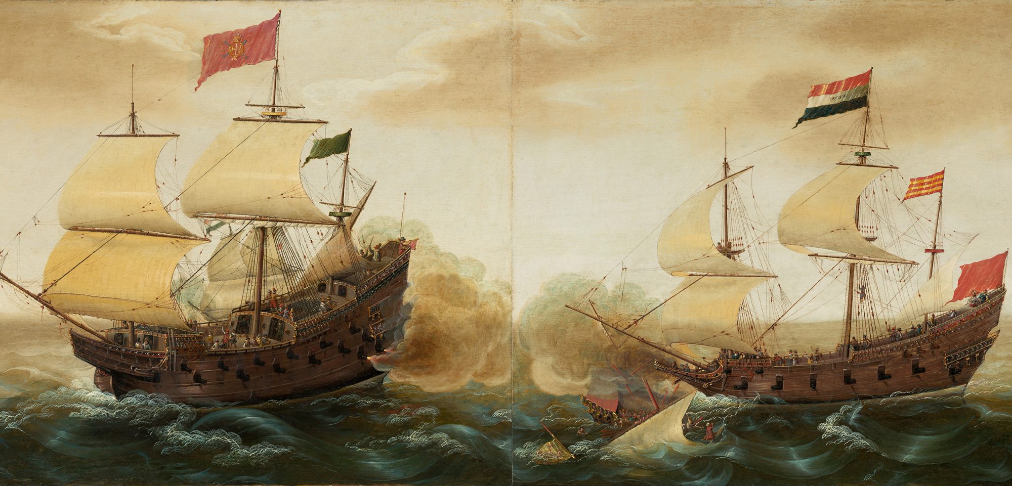 Manila Galleons were part of the history of Guadalupe Island, Painting by Cornelis Verbeeck, circa 1618