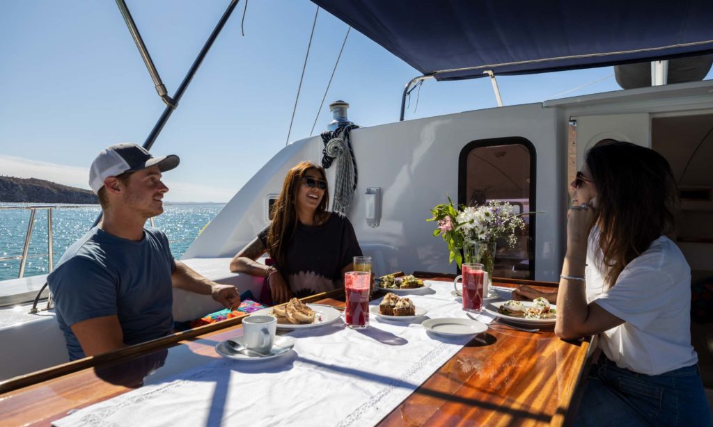 Mango wind sailing boat sea of Cortez